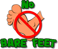 No Bare Feet